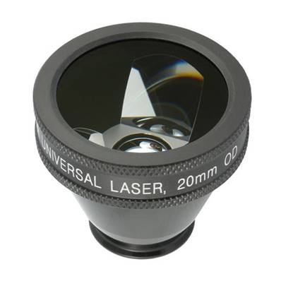 Ocular - 3 Miroirs Diagnostic et Laser – 20 mm avec collerette